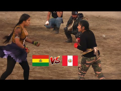Meeting of cultures in South America Takanakuy Peru vs Bolivia Tinku