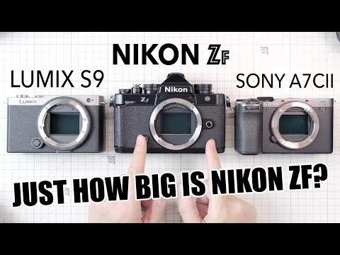 Just How Big Is Nikon Zf vs. Lumix S9 vs. Sony A7C II?