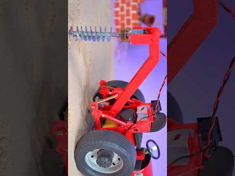 DIY Mini TRACTOR POST HOLE DIGGER made with Recyclable Materials