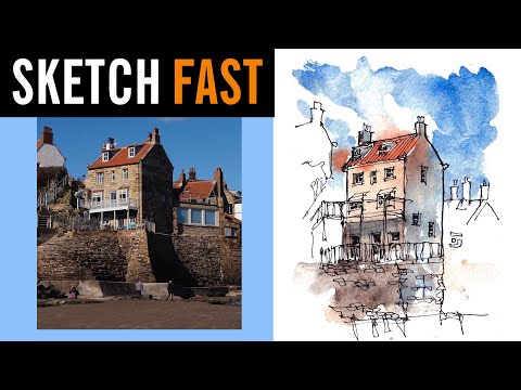 Want to learn to URBAN SKETCH with FAST Watercolour?