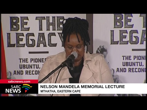 Prof Lumumba delivers the Nelson Mandela memorial lecture, 17 July 2018