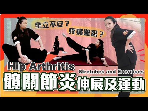 髖關節炎伸展及運動｜每天十分鐘改善疼痛｜Hip Arthritis Stretche and Exercise|