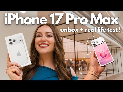 UNBOX + REAL LIFE TEST | iPhone 17 Pro Max! (camera, set up, battery)