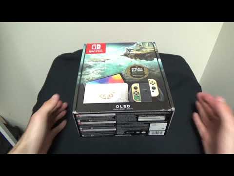 Nintendo Switch OLED Zelda Tears of The Kingdom Unboxing feat. My Girlfriend