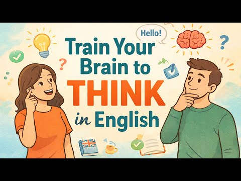 How to Train Your Brain to Think in English | Easy English Conversation Practice