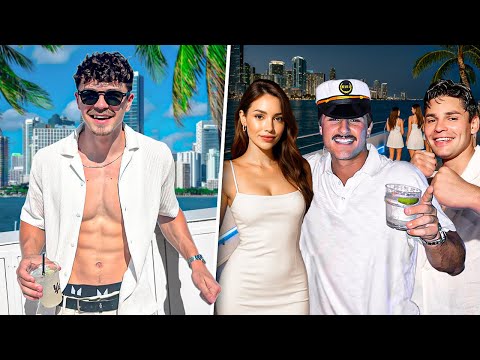 AB gets drunk at Miami celebrity Yacht party!