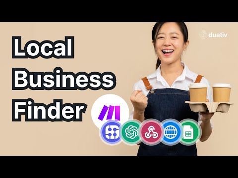 Build this Local Business Finder Automation in make.com to help you find a service or generate leads
