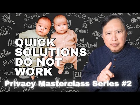 A Pseudonym Will Not Protect You - Without a Plan.  Privacy Masterclass Series #2