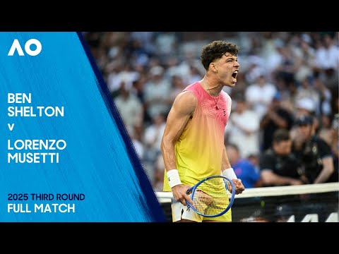 Ben Shelton v Lorenzo Musetti Full Match | Australian Open 2025 Third Round