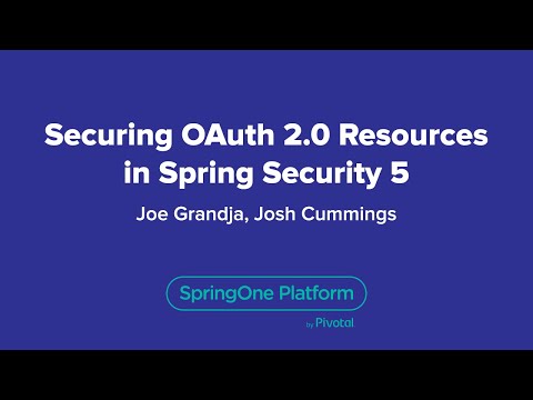 Securing OAuth 2.0 Resources in Spring Security 5.0