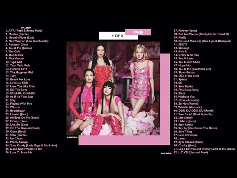 B L A C K P I N K FULL A L B U M 2024 PLAYLIST ALL S O N G S UPDATED