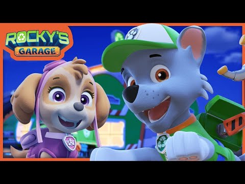 Rocky is Electric! โก - Rocky's Garage Compilation - PAW Patrol
