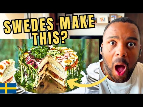 Brit Reacts to How to make Swedish sandwich cake - "smörgåstårta"