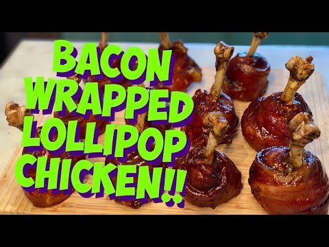 Smoked Bacon Wrapped Lollipop Chicken on Pit Boss Lockhart Platinum