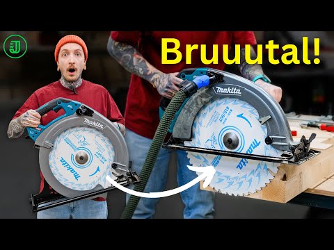 15,8cm SCHNITTTIEFE 😮👉 DAS ist die GRÖßTE und GEFÄHRLICHSTE HANDKREISSÄGE der Welt! | Jonas Winkler