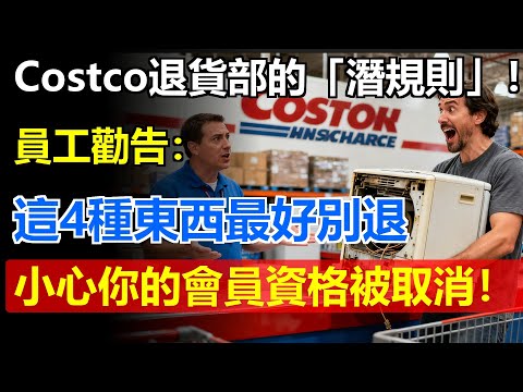 Costco退貨部的「潛規則」！員工勸告：這4種東西最好別退，小心你的會員資格被取消！
