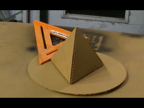 Cardboard Tetrahedron Pyramid Perfect Circle Solar How to make a pyramid out of cardboard