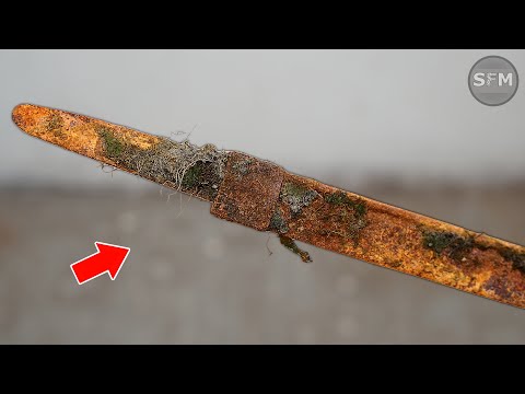 Restoration a Old Buried Japanese Katana Sword - From Rust to Glory