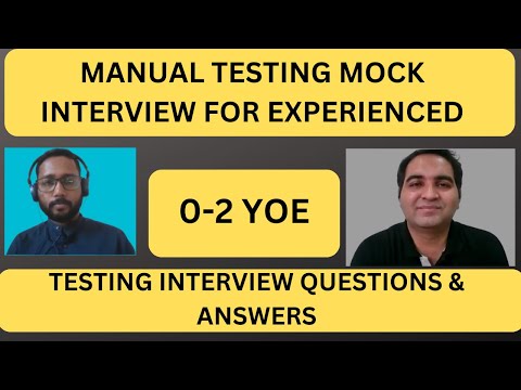 Software Testing Mock Interview| Automation Testing Interview| RD Automation Learning