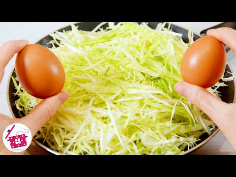 Just mix CABBAGE and 3 eggs! This recipe will drive you crazy! 👍😋 Family recipe