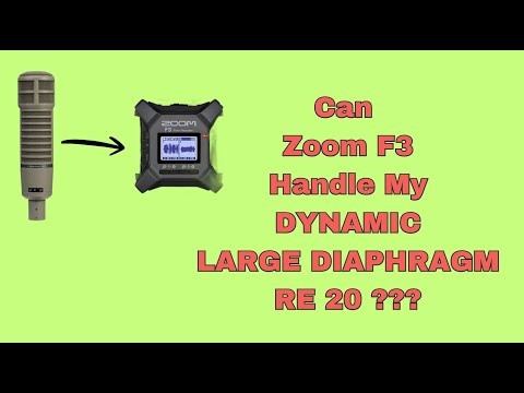 Can The Zoom F3 Handle My Large Diaphragm ElectroVoice RE20?