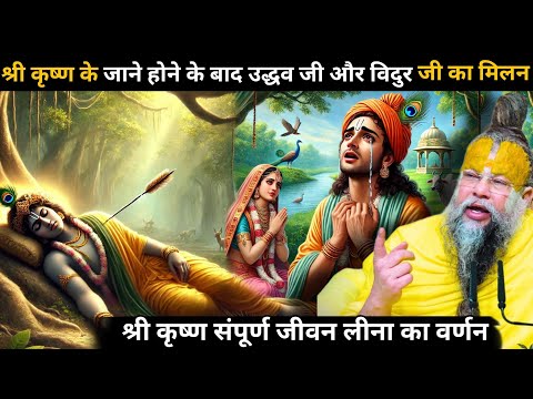 श्री कृष्ण के चले जाने के बाद उद्धव जी ने रो रोकर सुनाई विदुर जी को श्री कृष्ण की संपूर्ण लीलाए🙏🙏