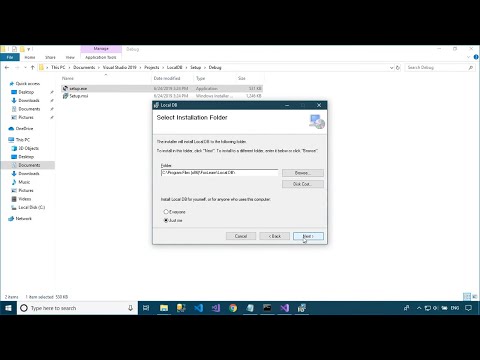 How to Create Setup.exe in Visual Studio 2019 with SQL Database | FoxLearn