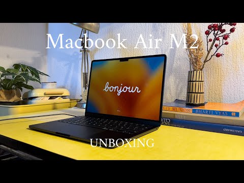 MACBOOK AIR M2 UNBOXING + accessories