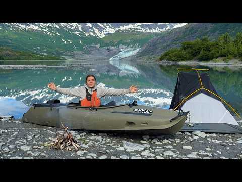 Testing JET POWERED Kayak in Alaska - Solo Bushcraft Camping