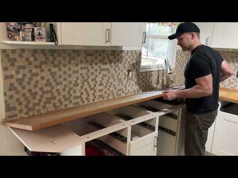How fully replace / Install & prep Butcher Block Countertop - Sink - Faucet (Full step by step)