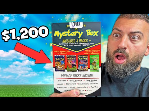 I Could NOT Handle $1,200 Pokemon Mystery Boxes...