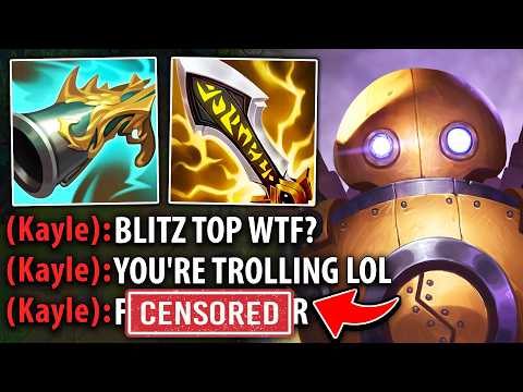 I Made this Trash Talking Kayle go 0/10 with Critcrank Top... (SHE GOT ABUSED)