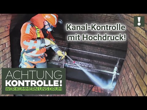 Mit HOCHDRUCK gegen die FEUCHTTUCH-Plage! Kanal frei in Frankfurt! | Achtung Kontrolle