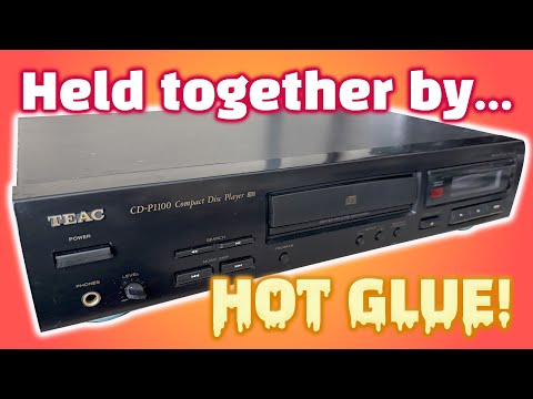 This Teac CD player looks like it was built in the dark