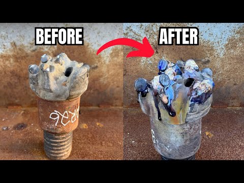 Repairing DAMAGED Drill Heads (So Relaxing To Watch!)