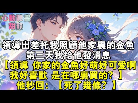 領導出差托我照顧他家裏的金魚。第三天我給他發消息。【領導，你家的金魚好萌好可愛啊，我好喜歡，是在哪里買的？】他秒回：【死了幾條？】#小說 #有聲書 #甜寵 #小說推文