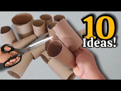 Transforming Simple Toilet Paper Rolls ♻️ into 10 Awesome Ideas 👌 That You'll Love the Results 😱