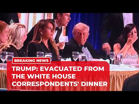 U.S.President Donald Trump evacuated after a security incident at White House Correspondents' Dinner
