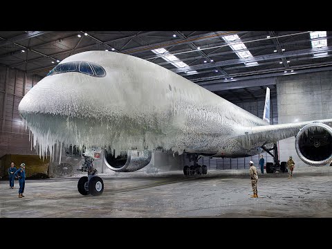 How Brand New 370 Million $ Aircraft Are Cruelly Tested Inside Giant Fridge