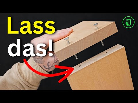 Du willst dein HOLZ VERSCHRAUBEN? Dann VERMEIDE unbedingt diesen FEHLER! | Jonas Winkler