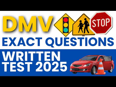 Ultimate DMV Written Test 2025 – Updated Exact Questions!
