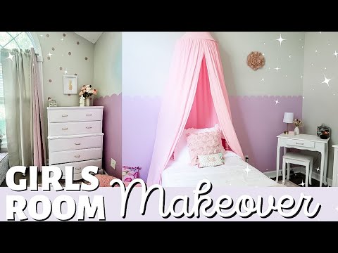 DIY Girls Bedroom Makeover on a Budget | Girls Bedroom Decorating Ideas | Closet + Toy Organization