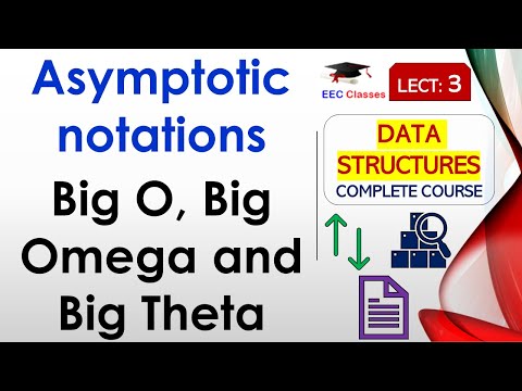 L3: Asymptotic notations - Big O, Big Omega and Big Theta | Data Structures Lectures in Hindi