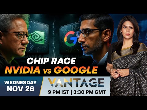 LIVE: Nvidia Stocks Crash As Google's Rival Chip Narrows AI Race | Vantage with Palki Sharma | N18G