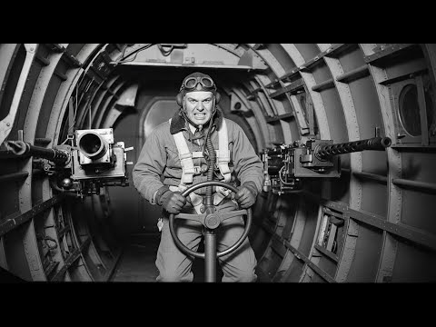 Als sie seine B-17 in 7.300 Metern in zwei Teile schnitten — feuerte er während des gesamten Falls