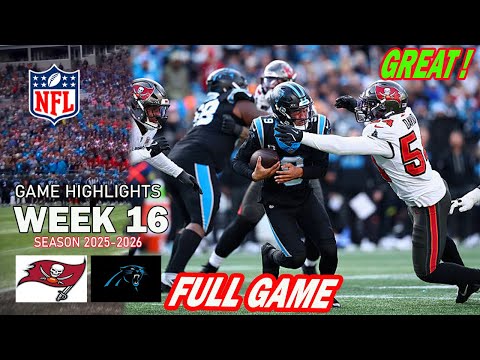 Panthers vs Buccaneers [FULL GAME] Highlights WEEK 16 | NFL Season 2025 | NFL Playoff