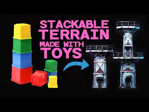 MODULAR Stacking Cup TERRAIN for WARGAMING! CHEAP AND EASY!