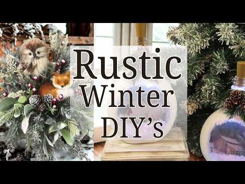 Rustic Winter Farmhouse Decor | Cozy Woodland Style
