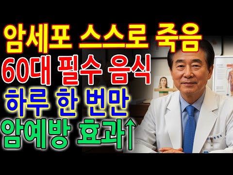 암세포가 절대 살 수 없는 몸을 만드는 간단한 방법｜의사가 알려주는 암예방 음식｜노후 건강｜건강정보｜오디오북