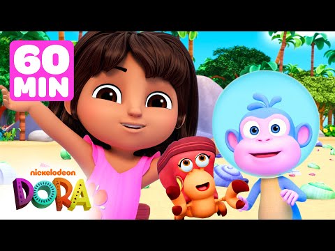 Dora's Best Beach & Ocean Moments! w/ Boots 🏖 60 Minutes | Dora & Friends